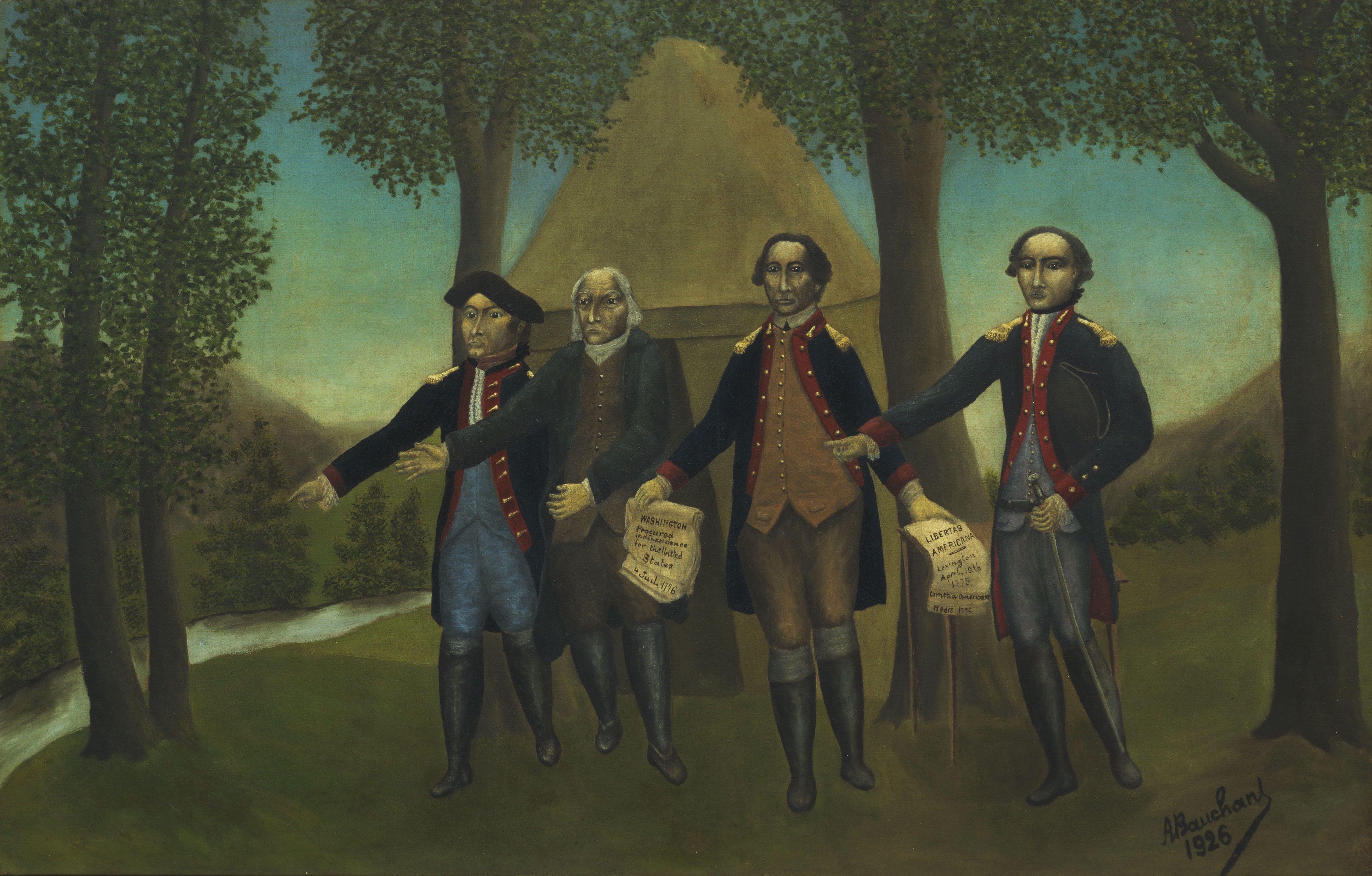The Proclamation of American Independence (1926) - André Bauchant Tablo