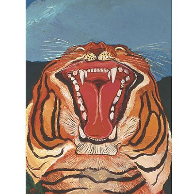 Head of Tiger - Antonio Ligabue Tablo