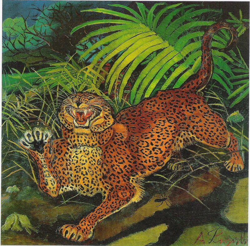 Leopard (1955) - Antonio Ligabue Tablo