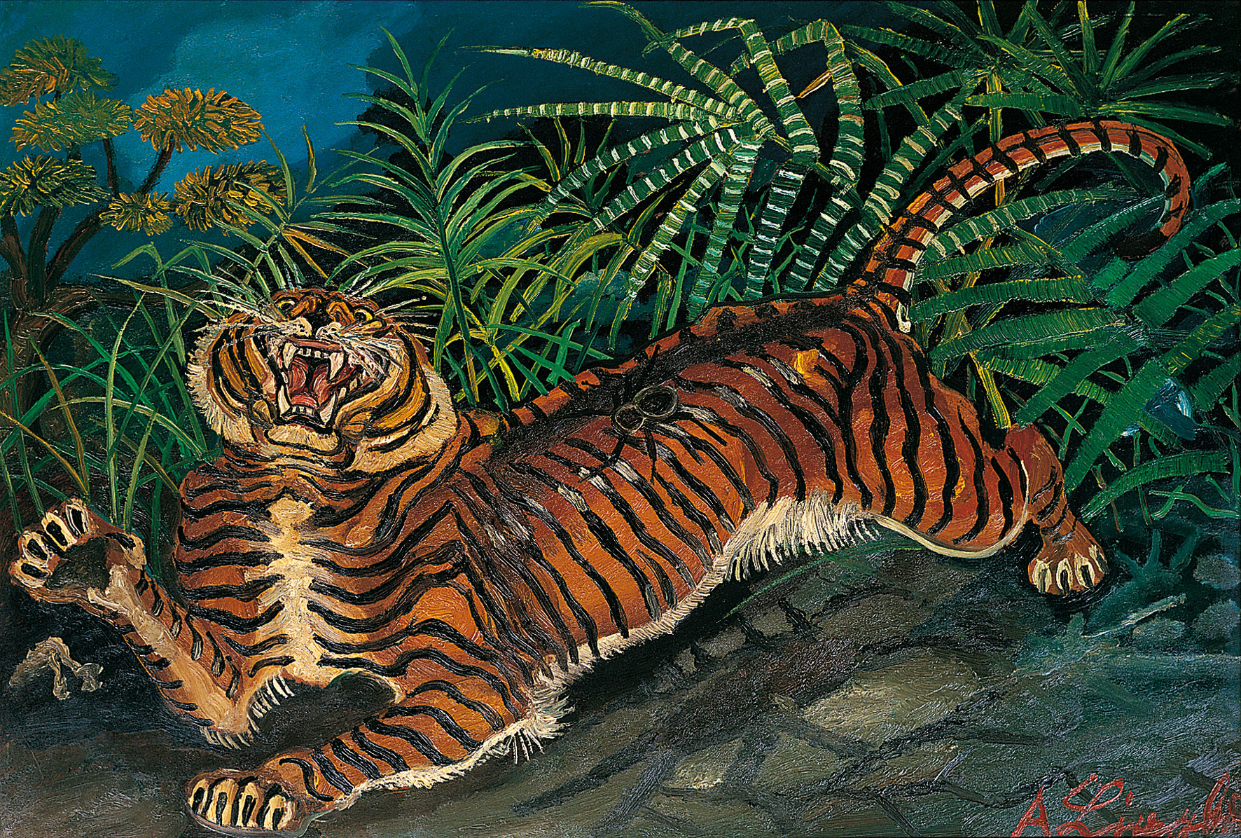 Tiger - Antonio Ligabue Tablo