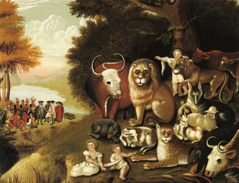 A Peaceable Kingdom (1832) - Edward Hicks Tablo