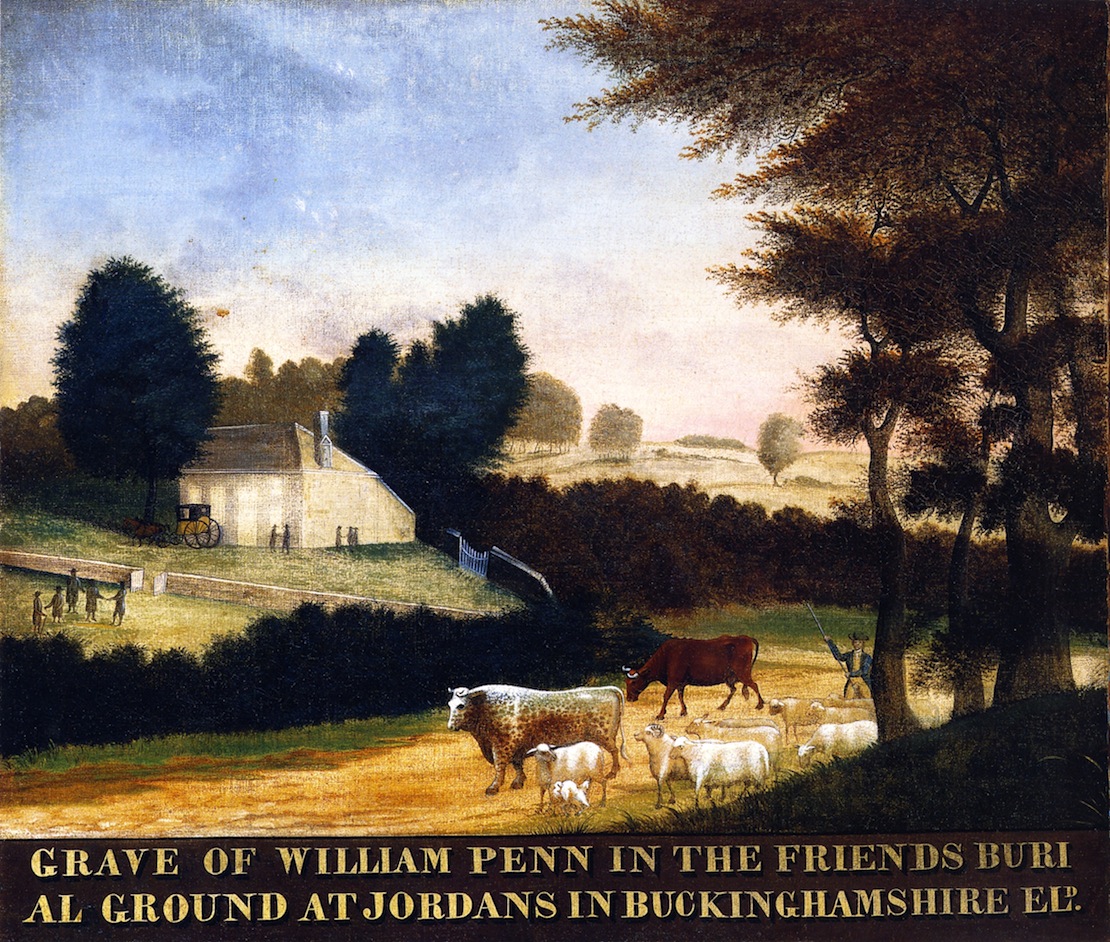 Grave of William Penn at Jordans in England (1847) - Edward Hicks Tablo
