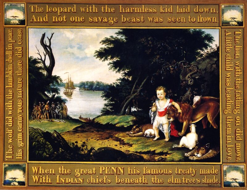 Peaceable Kingdom (1828) - Edward Hicks Tablo