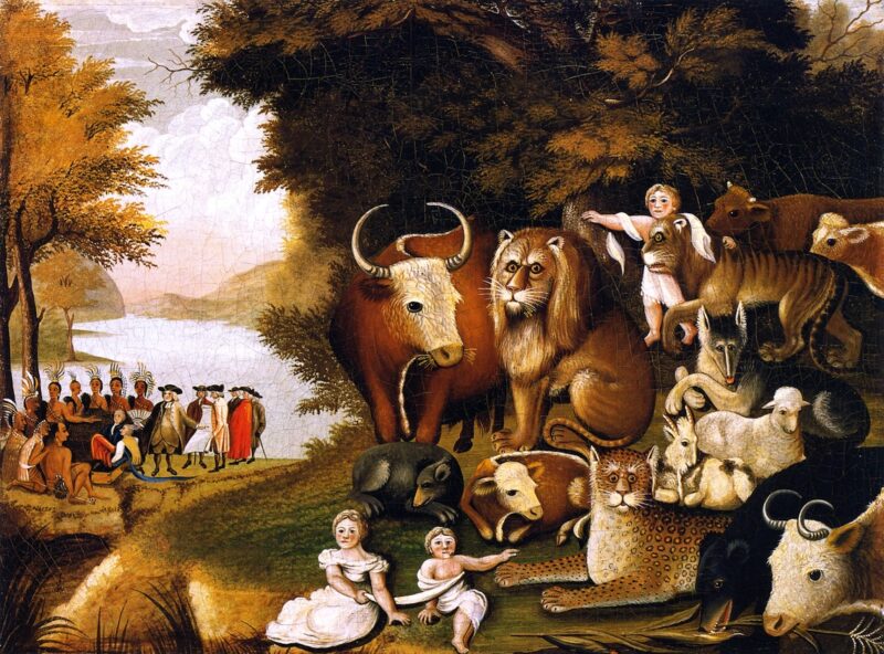 Peaceable Kingdom (1834) - Edward Hicks Tablo