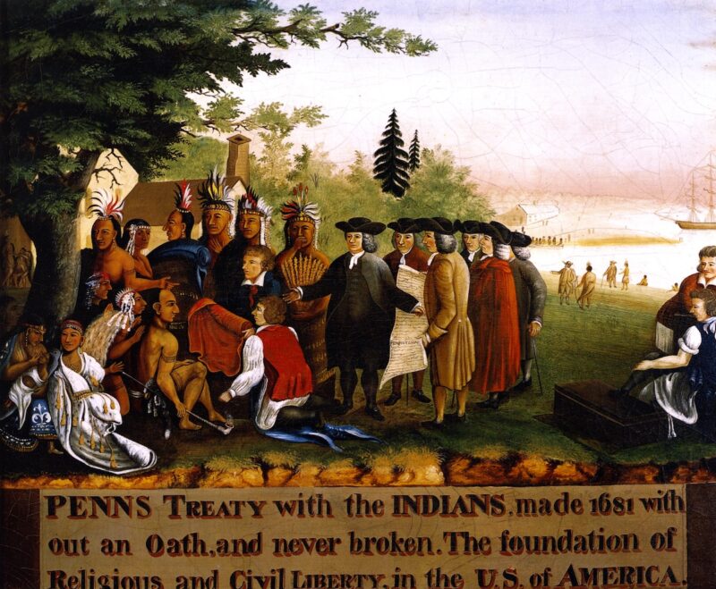 Penn's Treaty with the Indians (1845) - Edward Hicks Tablo