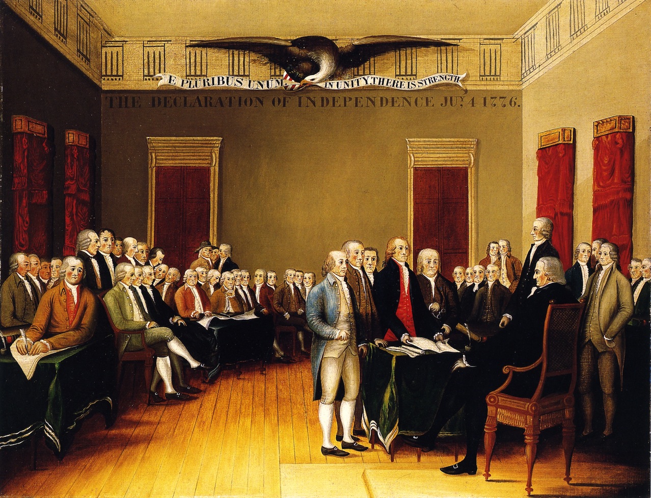 The Declaration of Independence, July 4, (1776-1845) - Edward Hicks Tablo