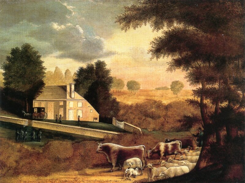 The Grave of William Penn (1847) – Edward Hicks Tablo