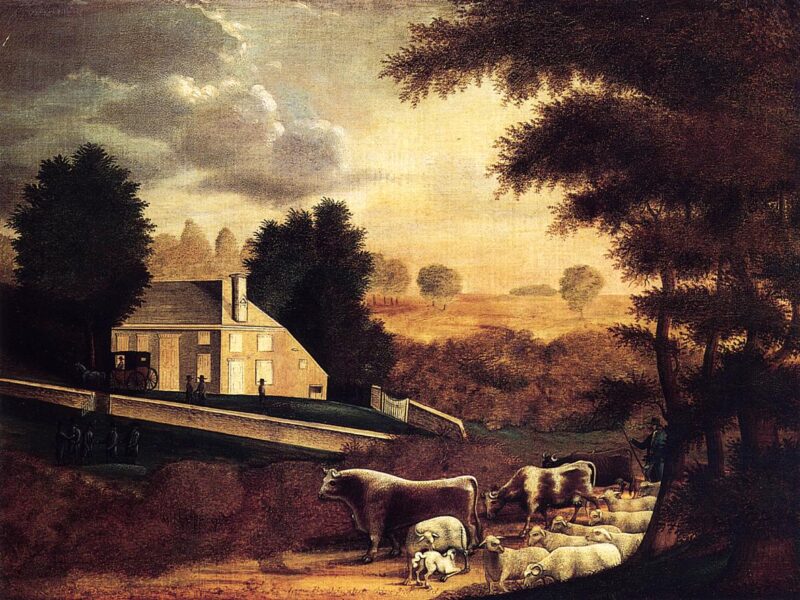The Grave of William Penn (1857) - Edward Hicks Tablo