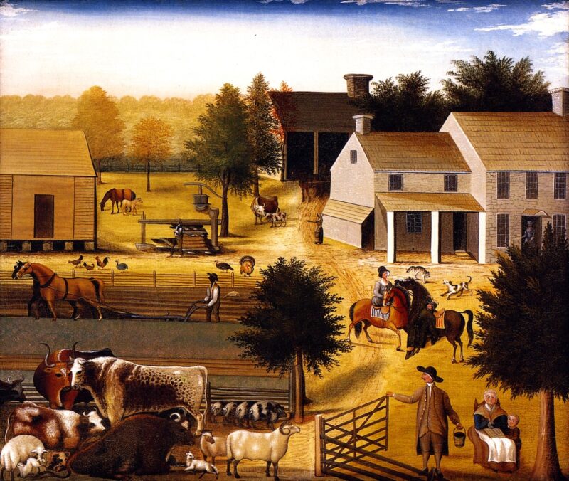 The Residence of David Twining (1787-1847) - Edward Hicks Tablo
