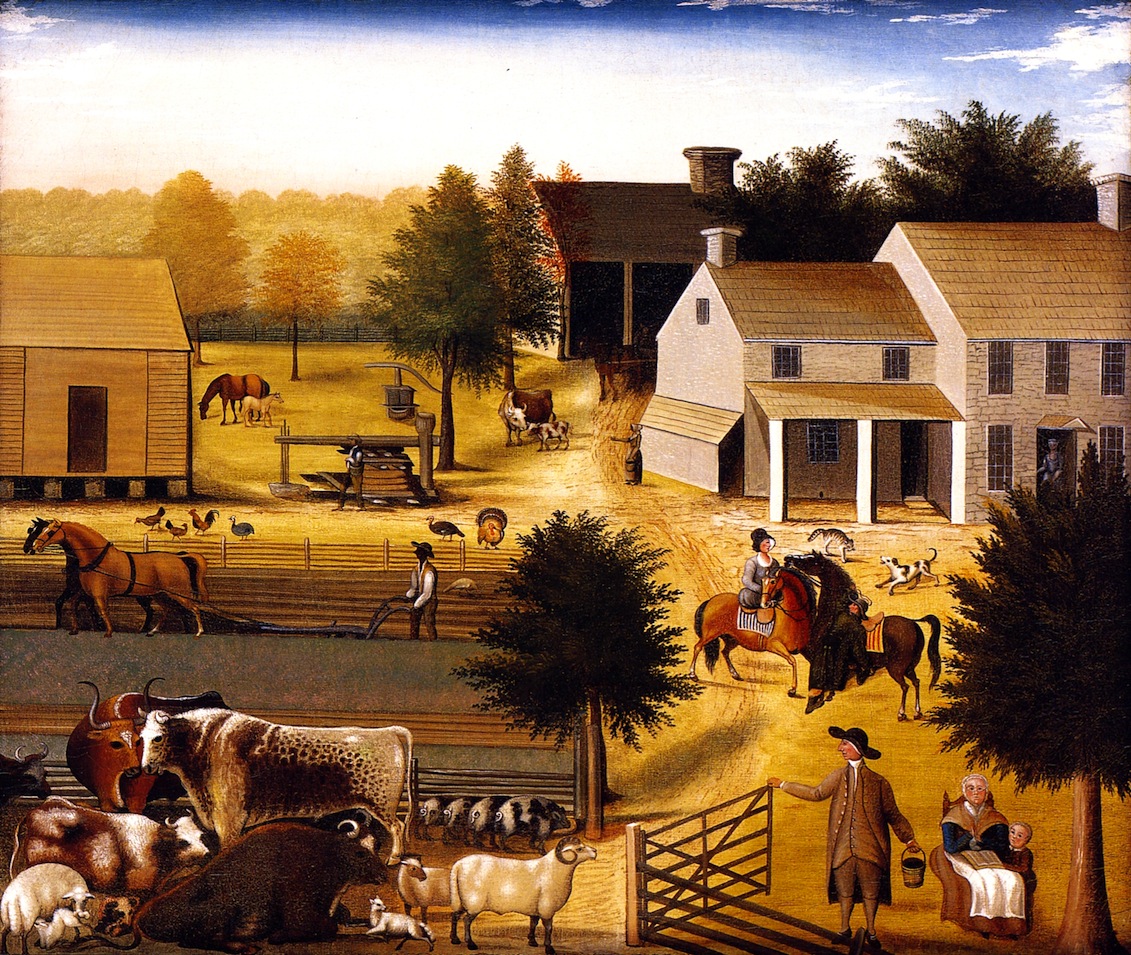 The Residence of David Twining (1787-1847) - Edward Hicks Tablo