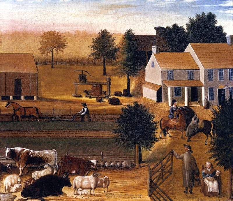 The Residence of David Twining in (1785-1847) – Edward Hicks Tablo