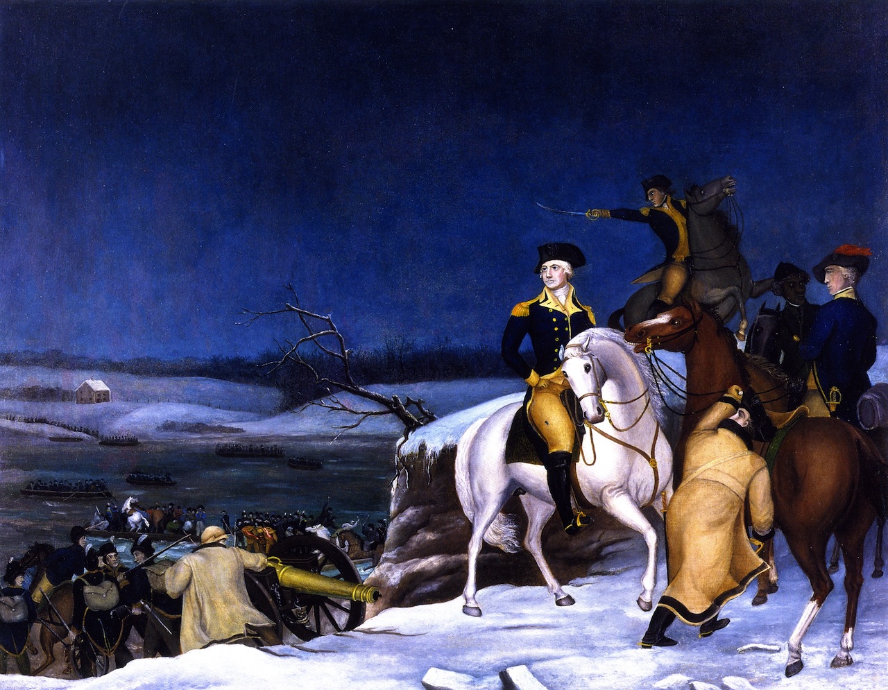 Washington at the Delaware (1849) - Edward Hicks Tablo