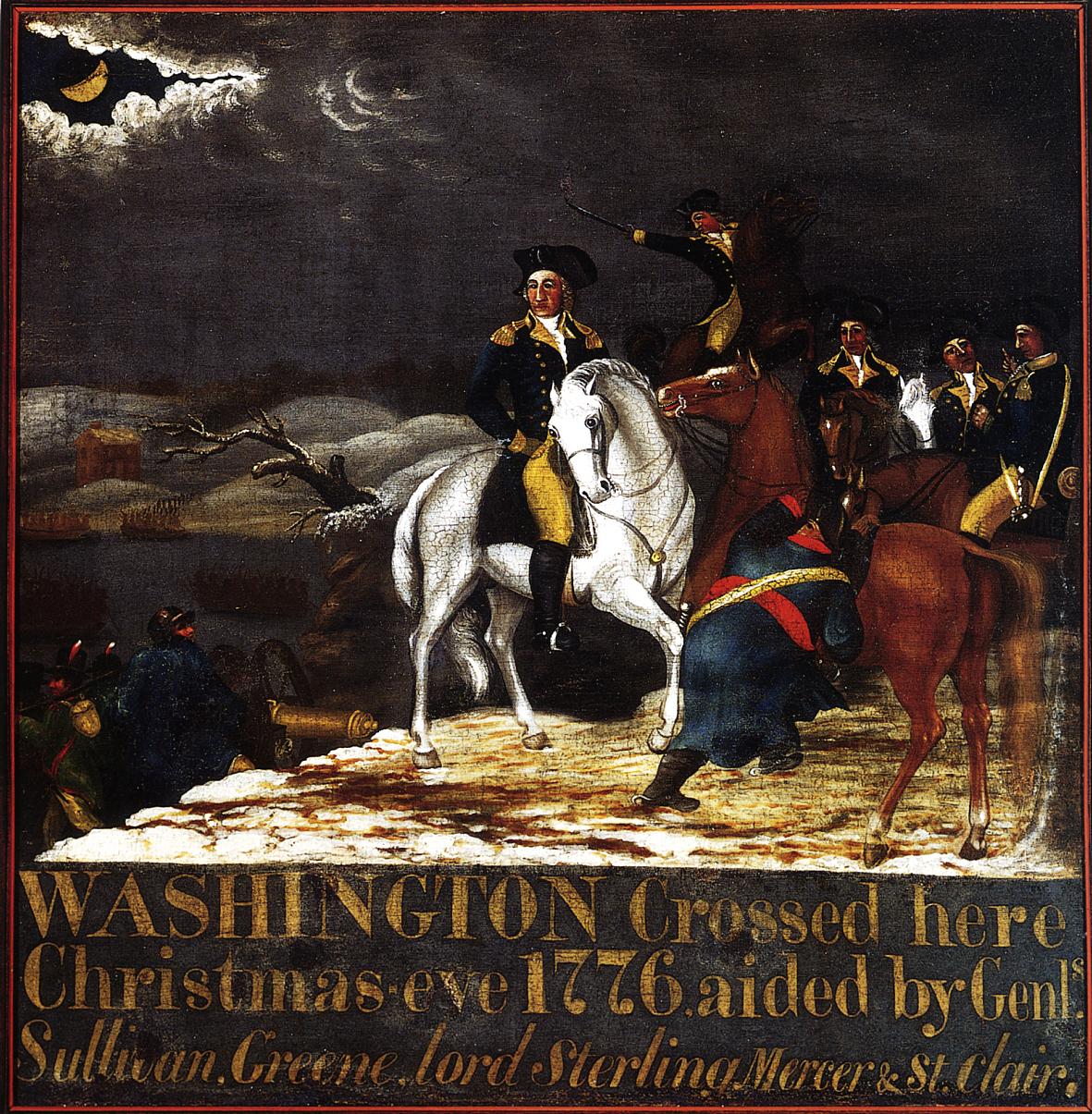 Washington at the Deleware (1834) – Edward Hicks Tablo
