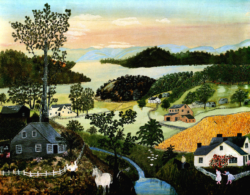 A Beautiful World (1948) - Grandma Moses Tablo