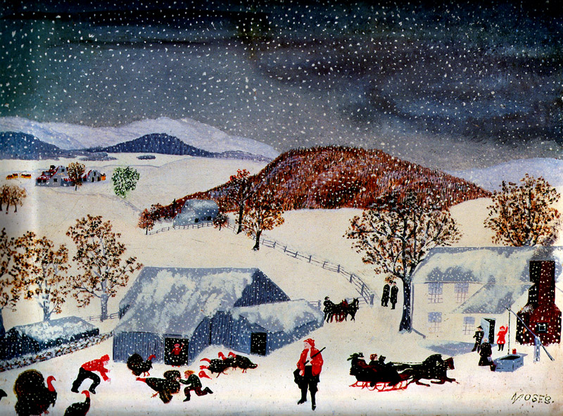Catching the Thanksgiving Turkey (1943) – Grandma Moses Tablo