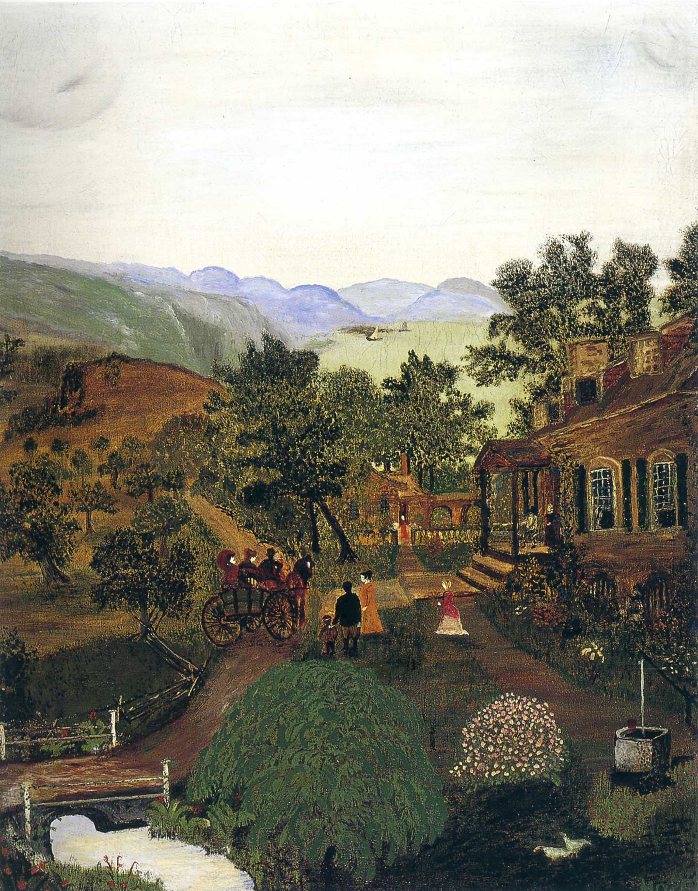 Shenandoah Valley (1861 News of the Battle) (1938) – Grandma Moses Tablo
