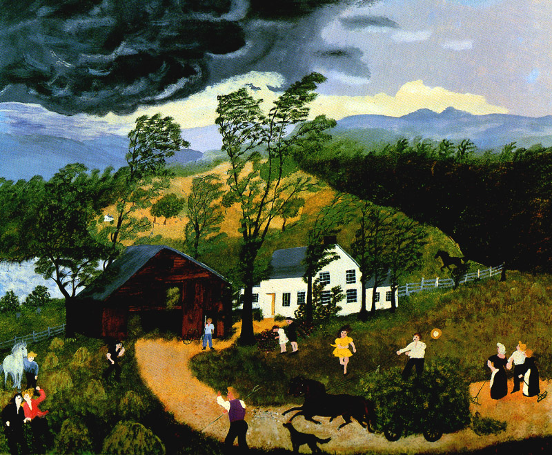 The Thunderstorm (1948) – Grandma Moses Tablo