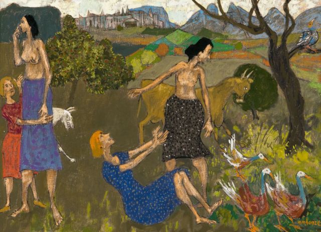 Scene paysanne - Grégoire Michonze Tablo