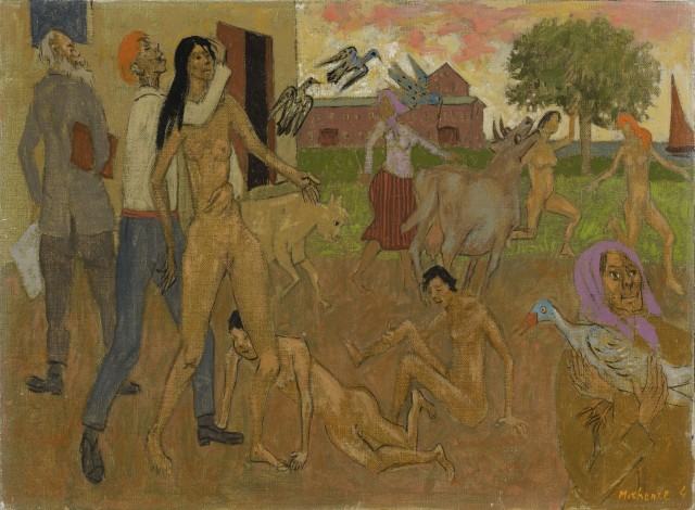 Scene villageoise – Grégoire Michonze Tablo