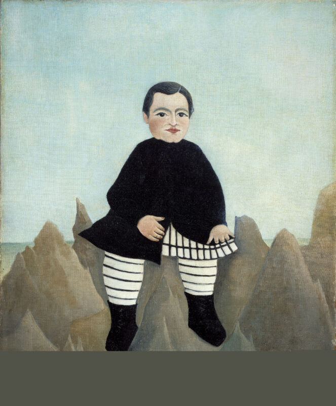 Boy on the Rocks (1895) – Henri Rousseau Tablo