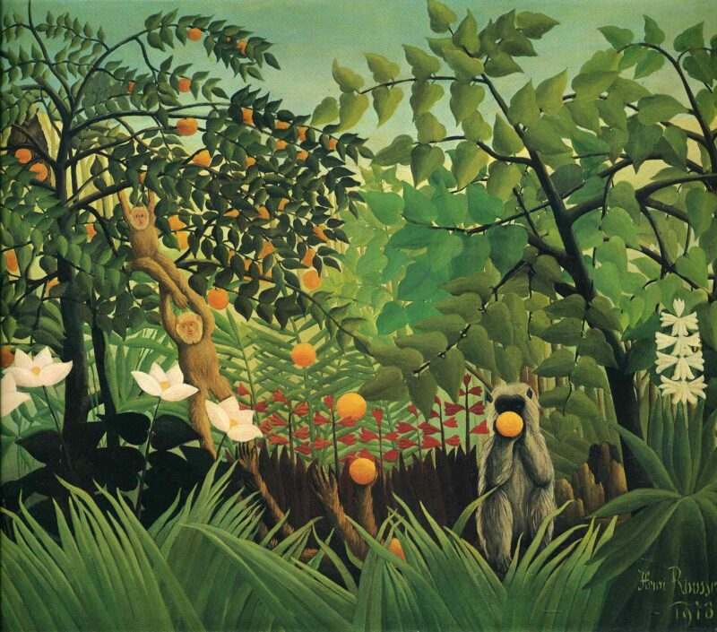 Exotic Landscape (1910) - Henri Rousseau Tablo