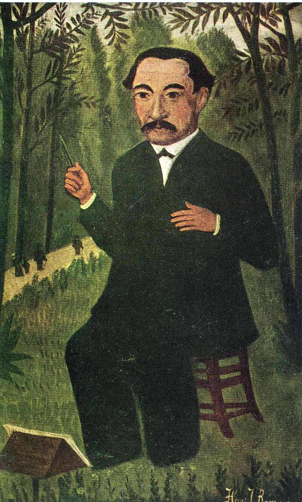 Henri Rousseau as Orchestra Conductor - Henri Rousseau Tablo