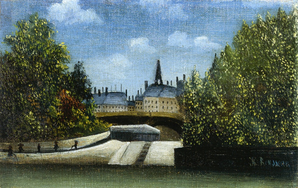 Ile de la Cite (1890) - Henri Rousseau Tablo