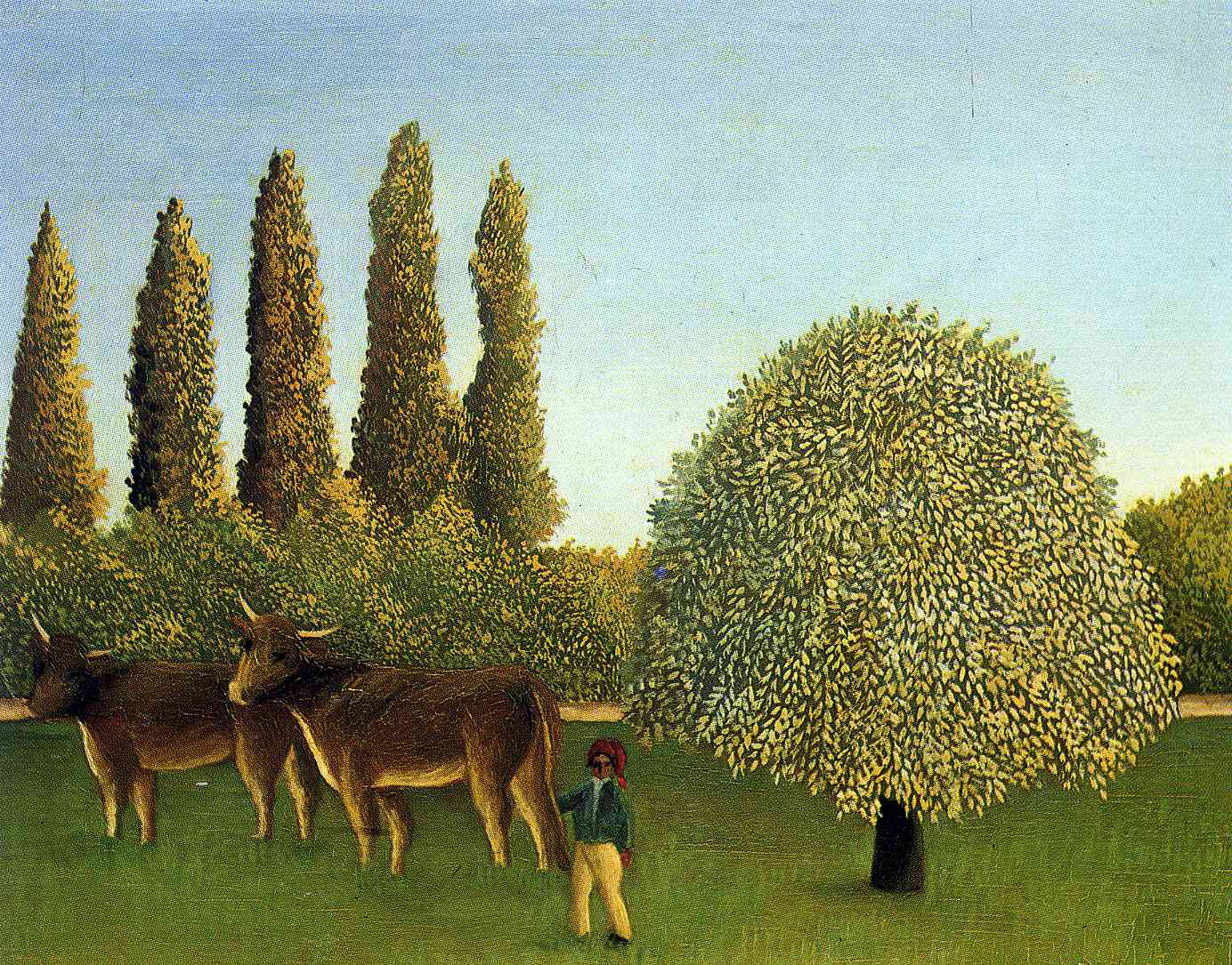 In the Fields (1910) - Henri Rousseau Tablo