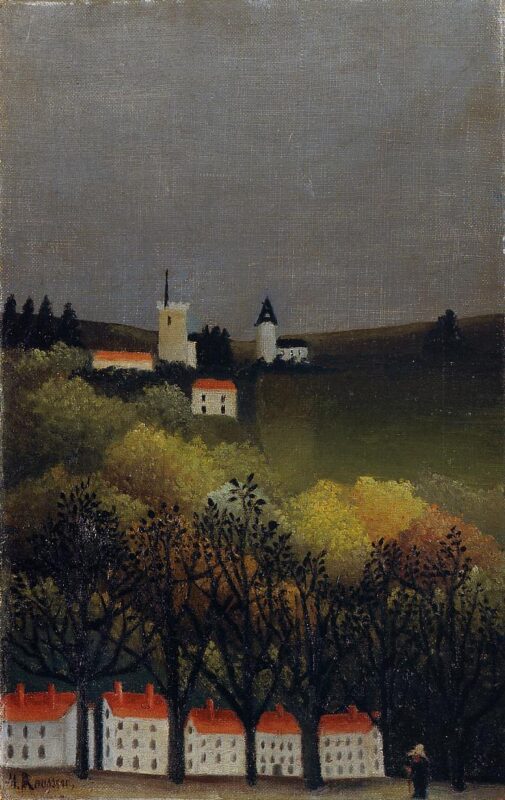 Landscape (1885) - Henri Rousseau Tablo