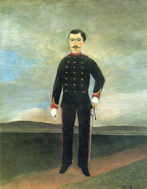 Marshal des Logis Frumence Biche of the 35th Artillery (1893) - Henri Rousseau Tablo