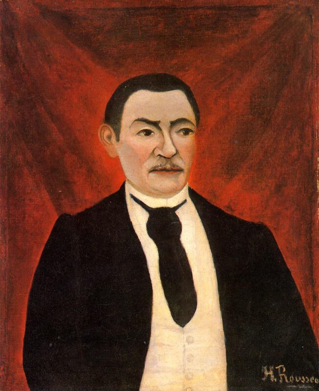 Portrait of Monsieur S (1898) - Henri Rousseau Tablo