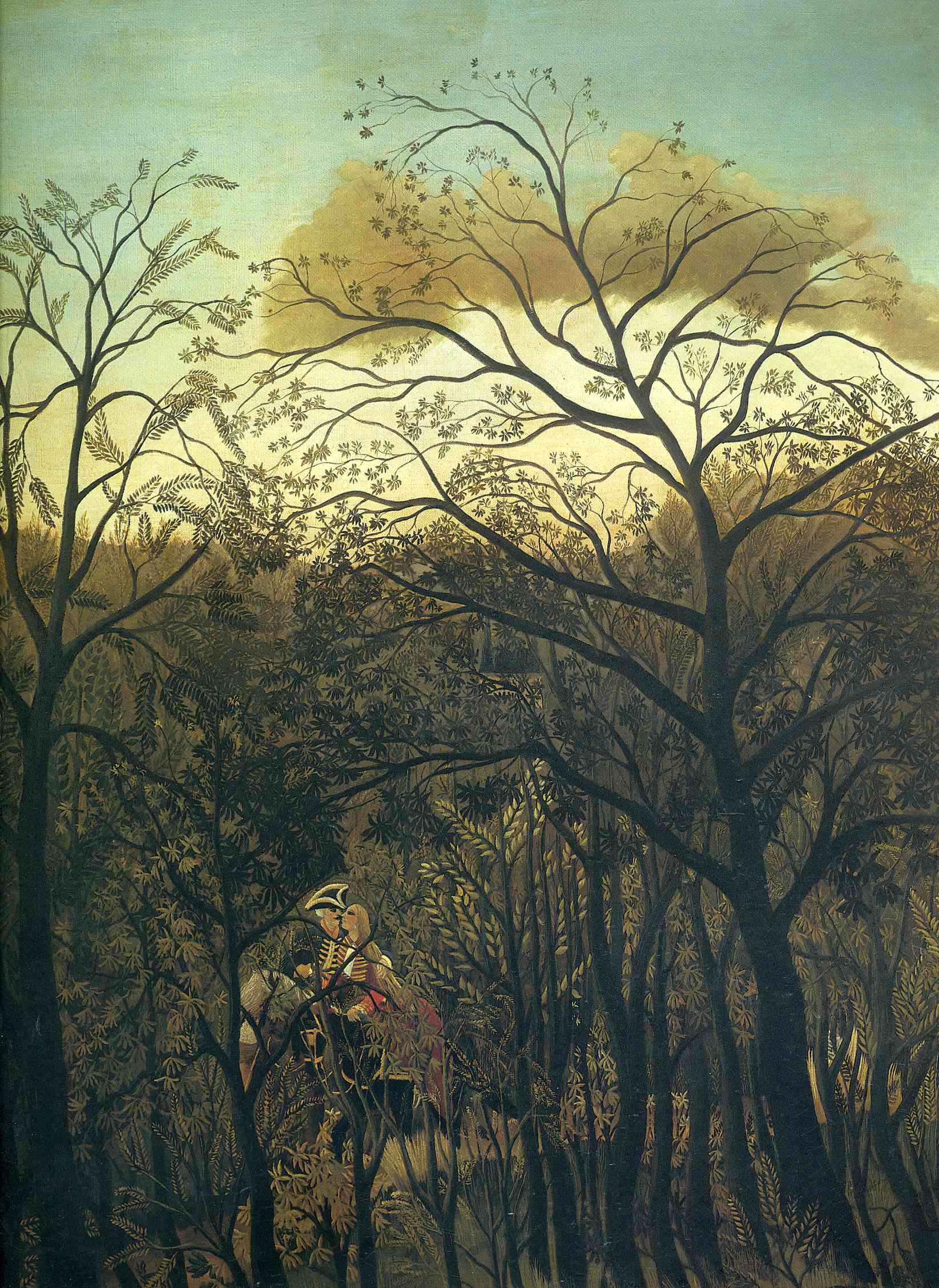 Rendezvous in the Forest (1886) - Henri Rousseau Tablo