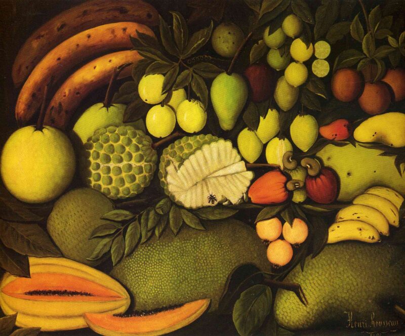 Still Life with Exotic Fruit (1908) - Henri Rousseau Tablo