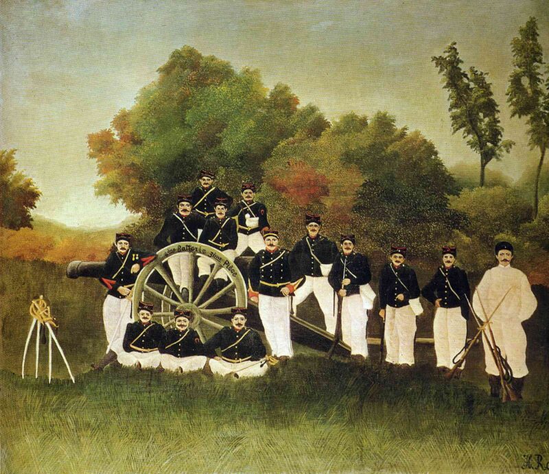 The Artillerymen (1893) - Henri Rousseau Tablo