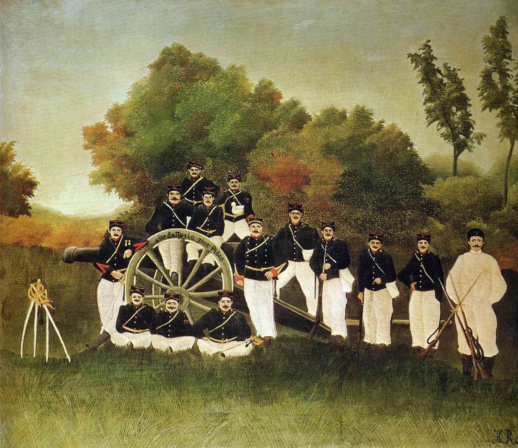 The Artillerymen (1893) - Henri Rousseau Tablo