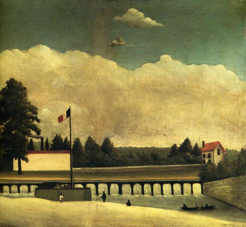 The Dam (1891) - Henri Rousseau Tablo