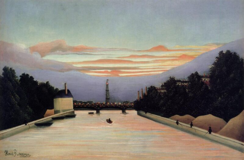 The Eiffel Tower (1898) - Henri Rousseau Tablo