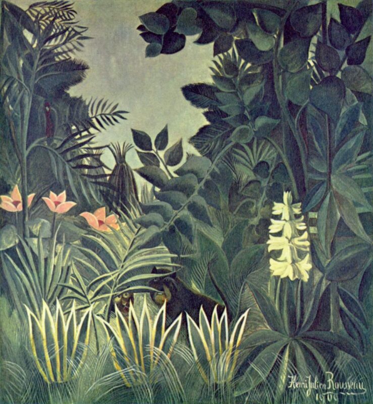 The Equatorial Jungle (1909) - Henri Rousseau Tablo