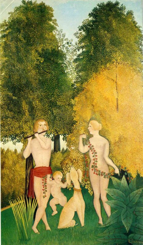 The Happy Quartet (1902) - Henri Rousseau Tablo