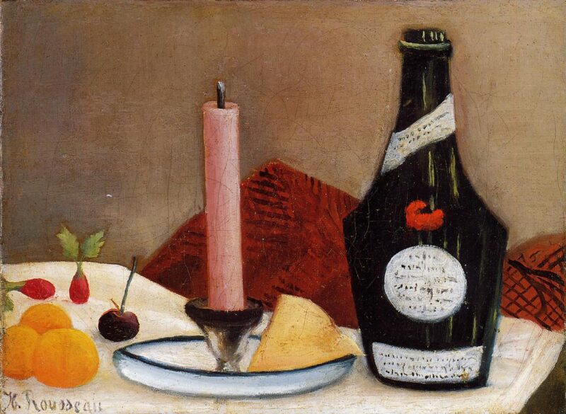 The Pink Candle (1909) - Henri Rousseau Tablo
