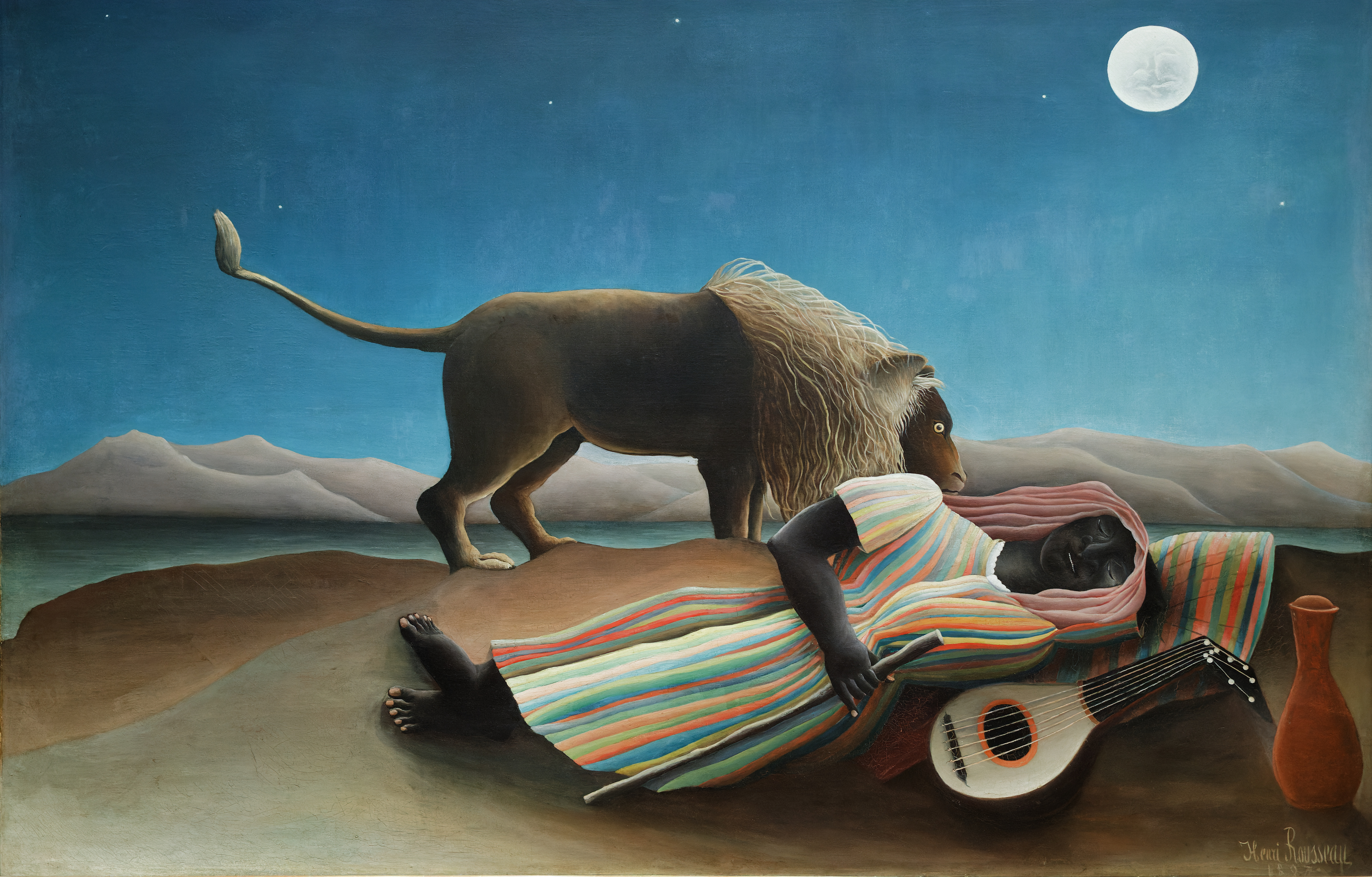 The Sleeping Gypsy (1897) - Henri Rousseau Tablo
