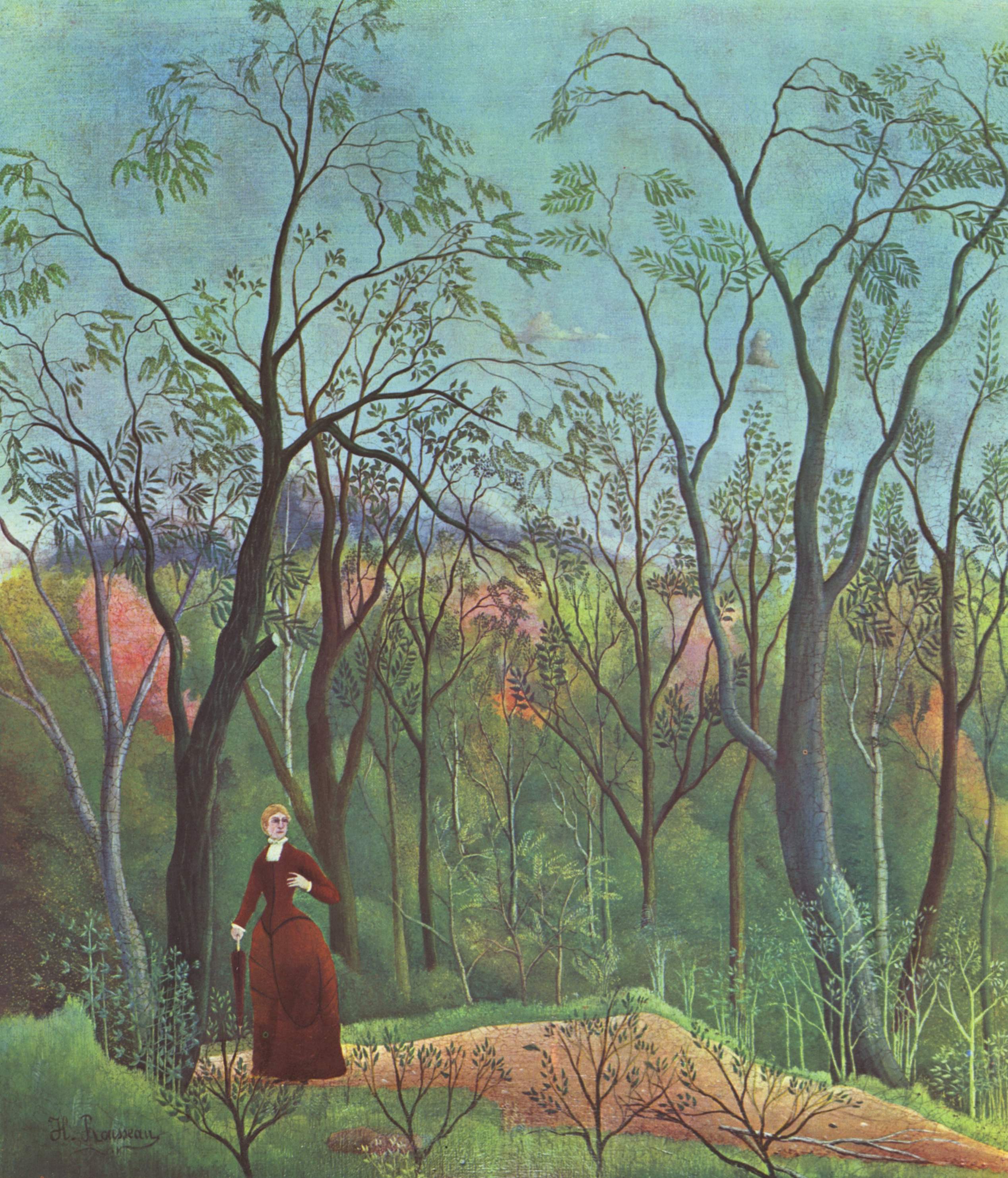 The Walk in the Forest (1886) - Henri Rousseau Tablo