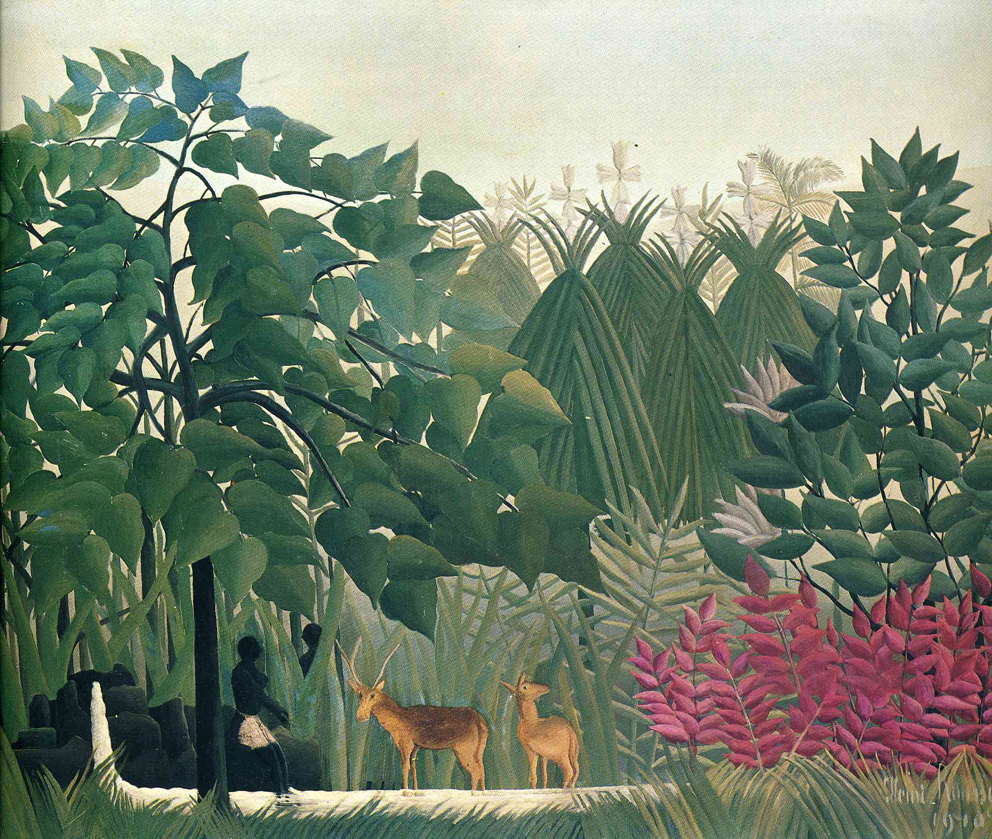 The Waterfall (1910) - Henri Rousseau Tablo