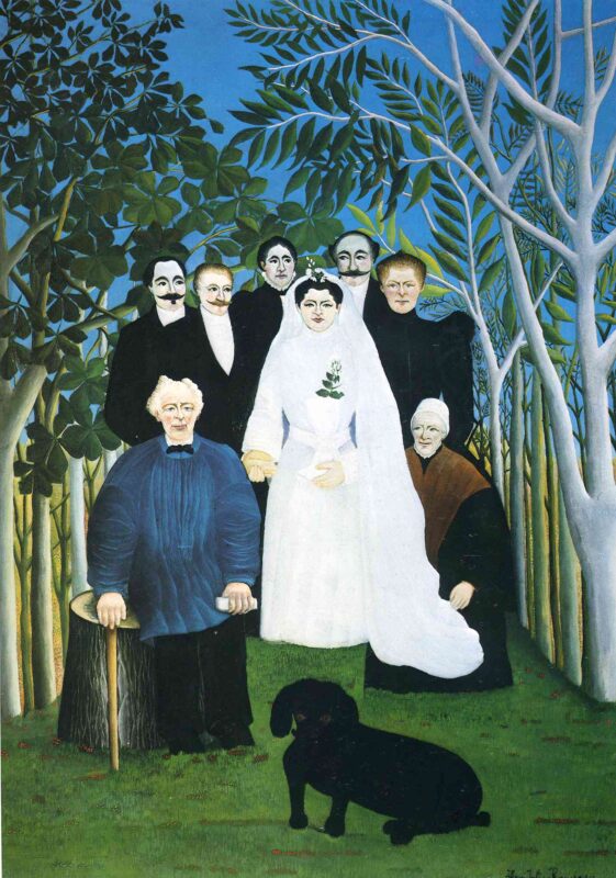 The wedding party (1905) - Henri Rousseau Tablo
