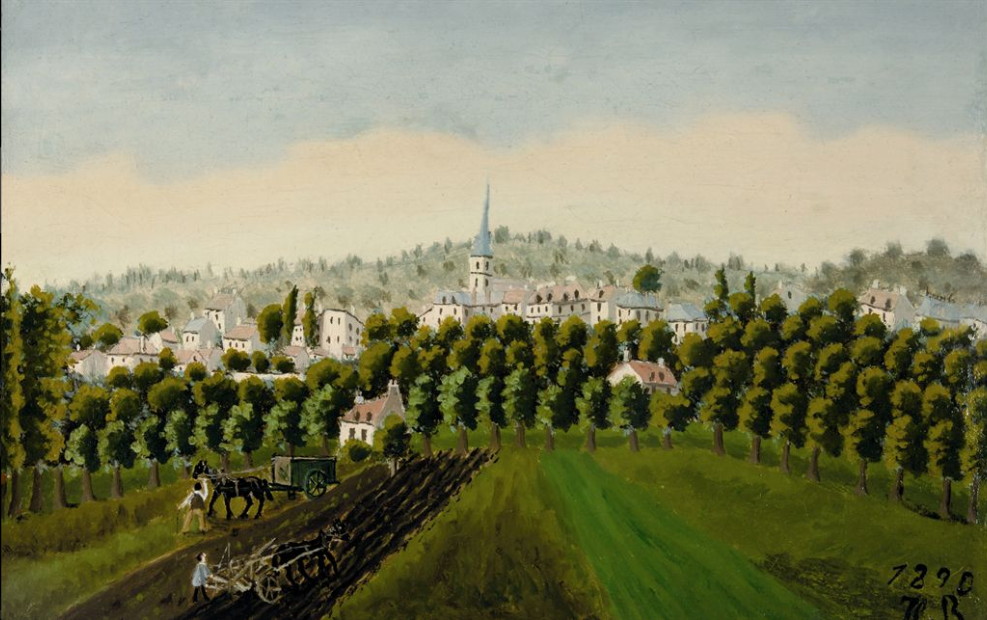 View of Bottom and MeudonBillancourt (1890) - Henri Rousseau Tablo