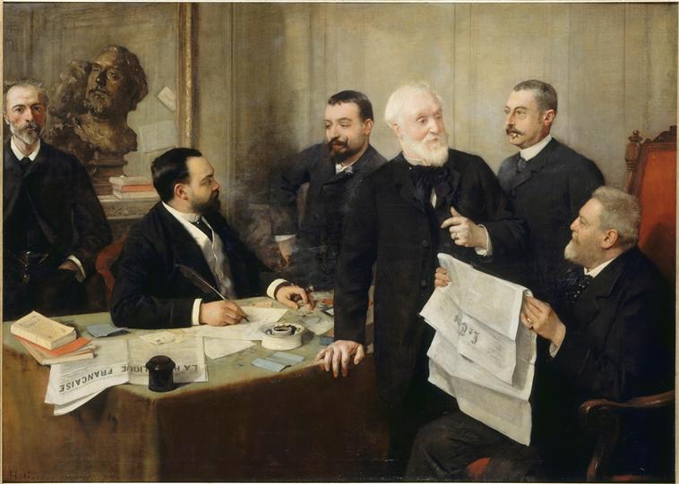 this is Henri Gervex painting (1890) – Henri Rousseau Tablo