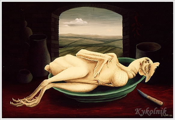 Chicken without feathers (1954) - Ivan Generalić Tablo