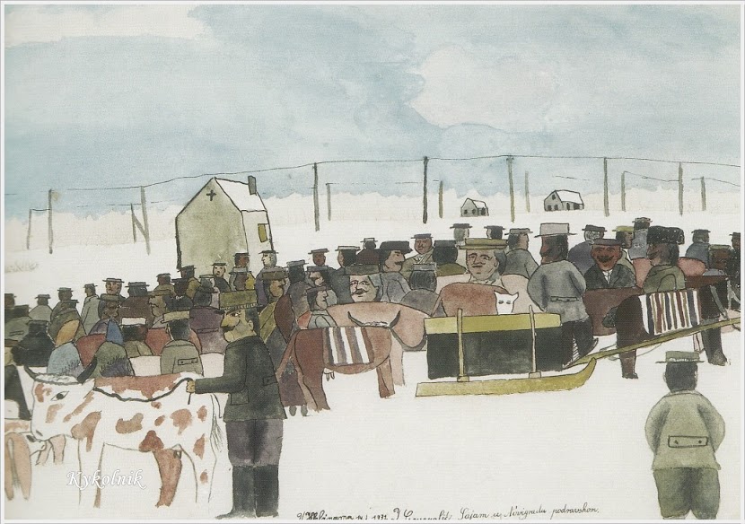 Fair in Novigrad Podravska (1931) - Ivan Generalić Tablo