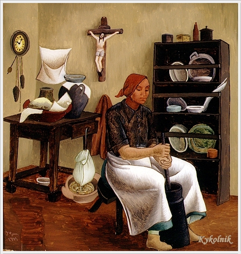 Making Cheese (1943) - Ivan Generalić Tablo