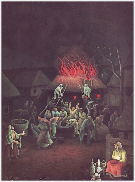The Fire - Ivan Generalić Tablo
